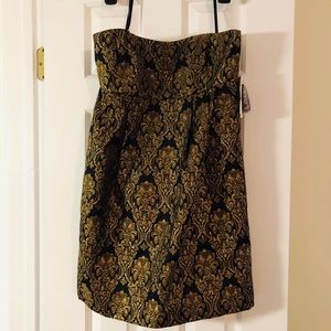 Michael Michael Kors Black/Gold mini dress